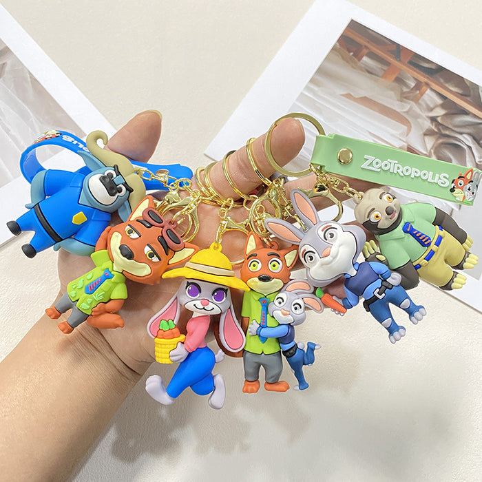 Wholesale Cartoon Keychain  Rabbit Fox Sloth Keychain