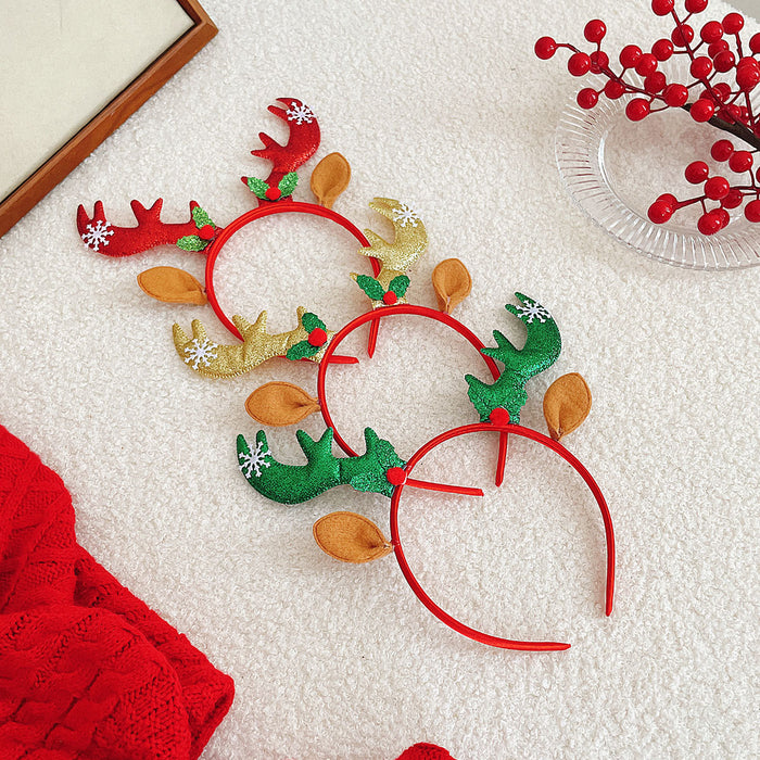 Wholesale Cartoon Christmas head buckle head hoop Christmas decorations party gifts Christmas antlers