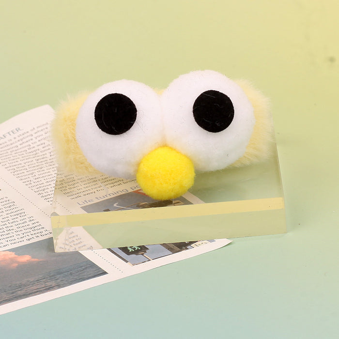 Wholesale Plush Chick Pom Pom Bangs Clip Cute Cartoon Hair Accessory Handmade Creative Gift Boutique Resale