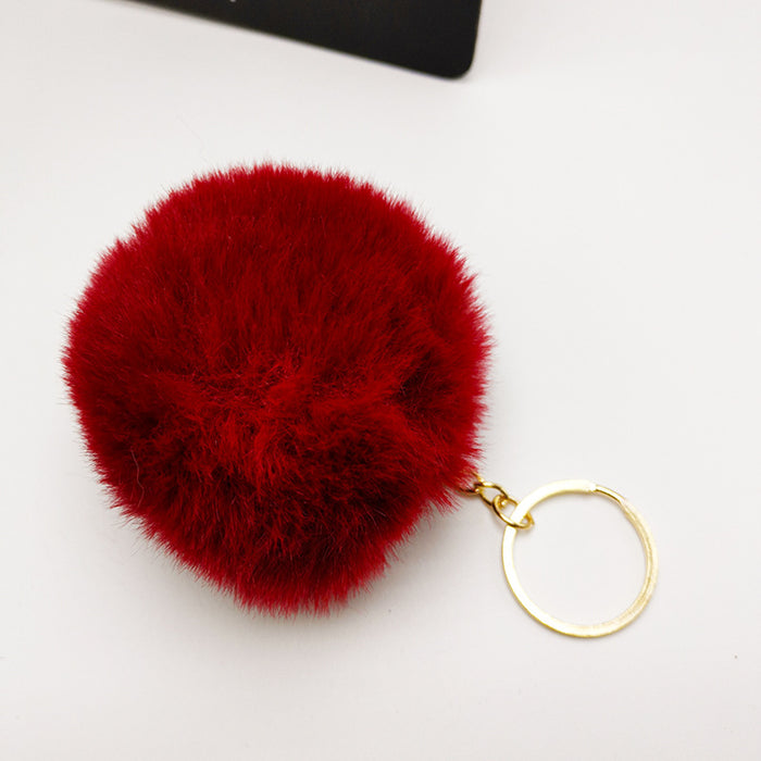 Wholesale Imitation otter rabbit fur ball hanging accessories, bags, plush keychains, pendants, accessories, gifts