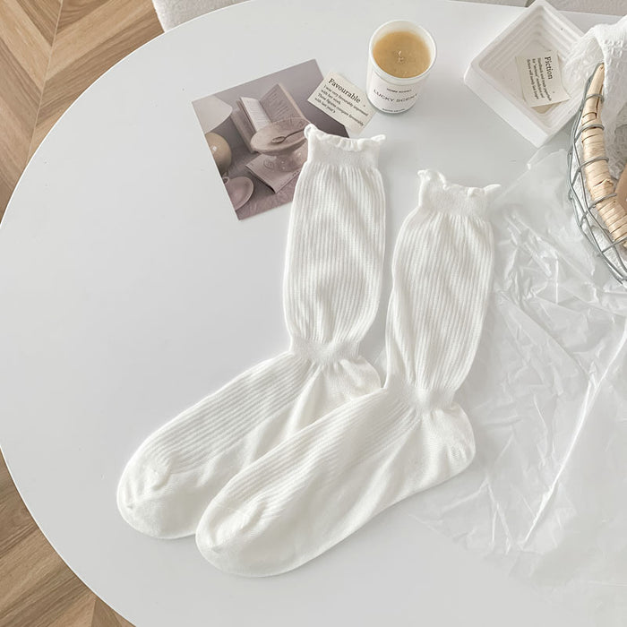 Wholesale Socks, middle tube, stacked socks, thin mesh, breathable