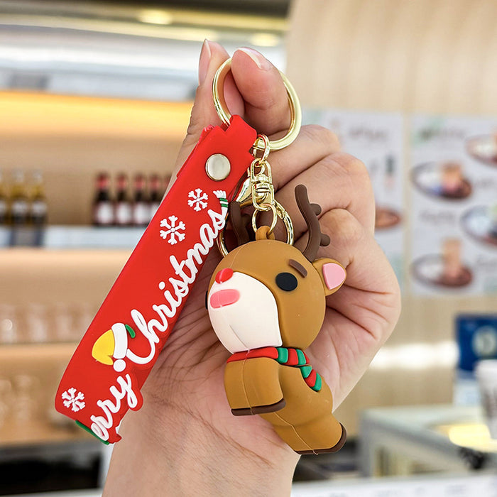 Wholesale Creative  keychain car pendant exquisite bag key ornament Christmas small gift