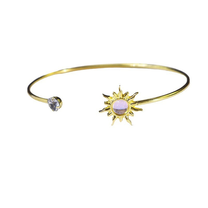 Wholesale Wholesale of Sun Totem Handmade Jewelry, Simple Jewelry, Open Mouth Women's Bracelet, High Quality Bracelet