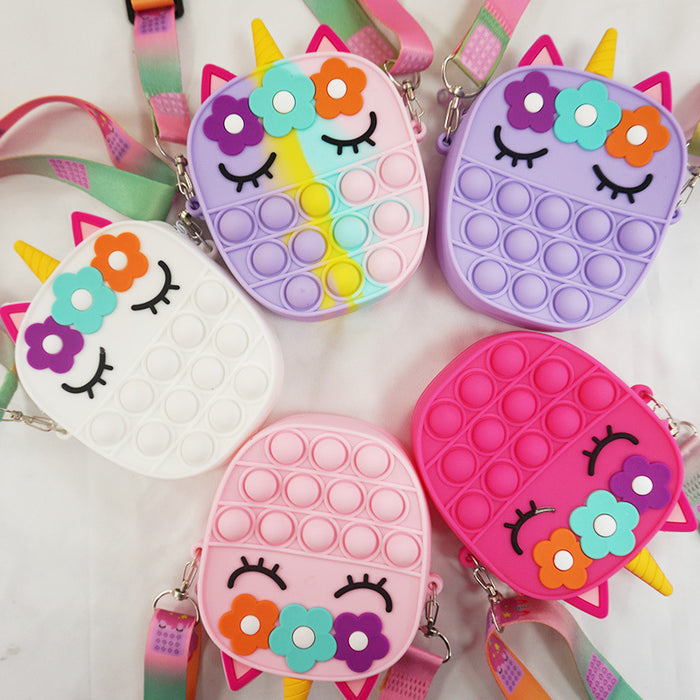 Wholesale Silicone coin purse cartoon bag  Mini Card bag