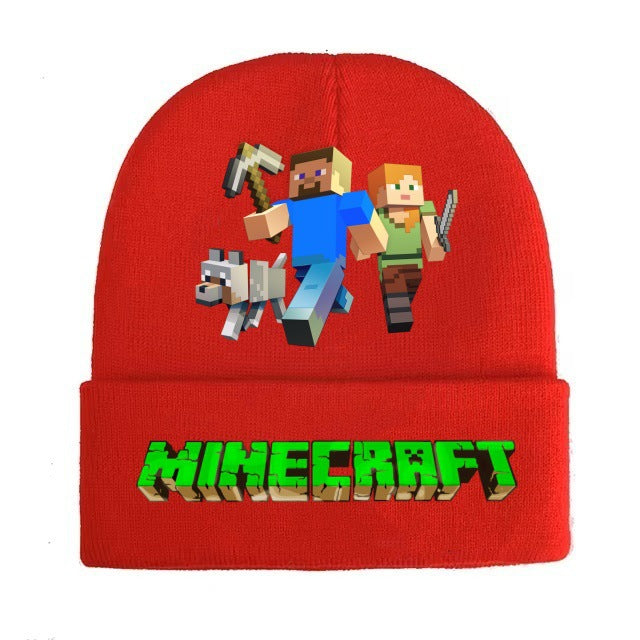 Wholesale Cartoon knitted hats,  wool hats and matching parent child warm hats
