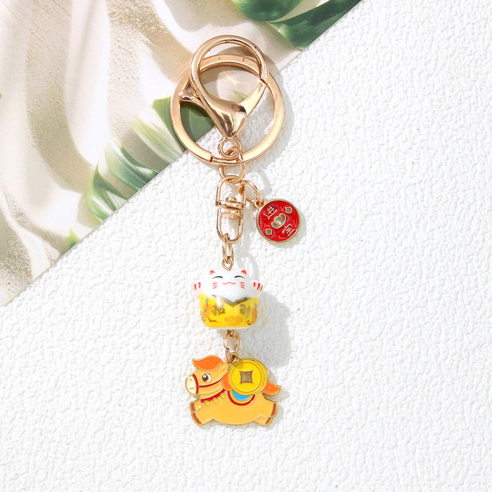 Wholesale Red Alloy Lucky Cat Keychain Charm – Cartoon Style Bag Charm &  Car Key Accessory for Everyday Use Boutique Resale