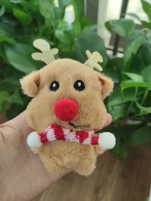Wholesale Christmas Brooch Cute Plush Christmas Accessories Cartoon Pin Decorations Clothing Accessories