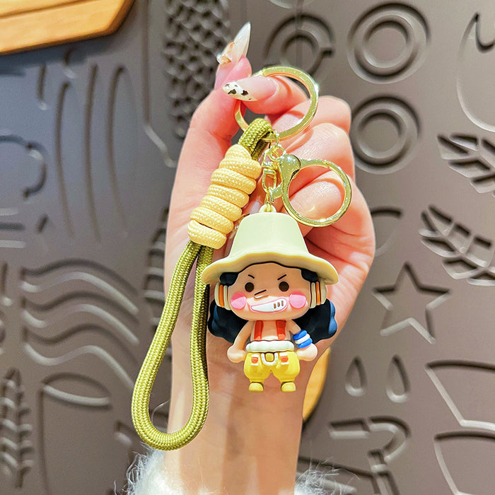 Wholesale Creative keychain, cute cartoon doll pendant, doll machine, small gift