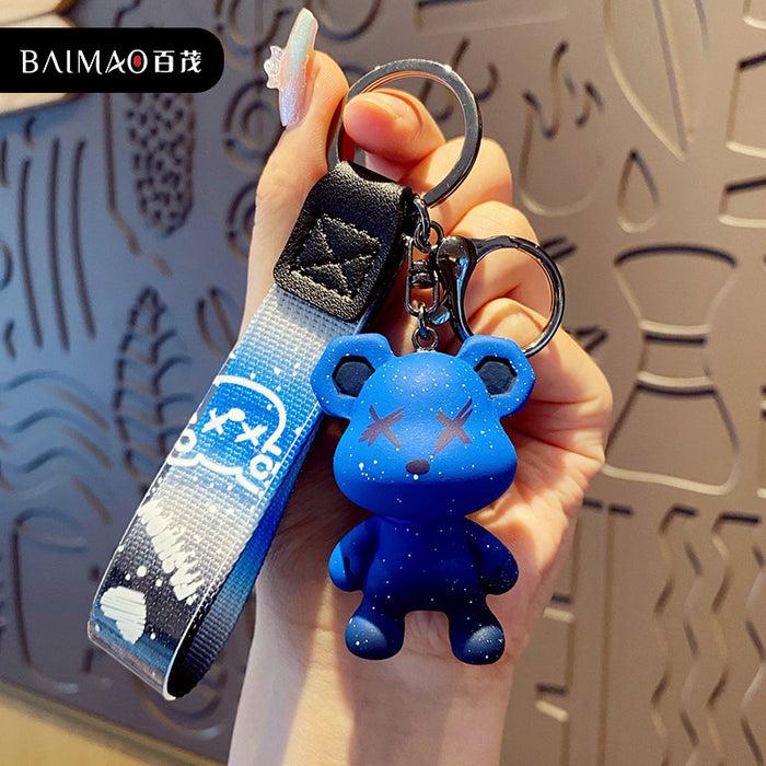 Wholesale Creative cartoon keychain resin figurine keychain backpack pendant