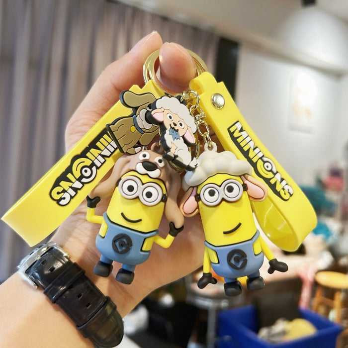 Wholesale Creative cartoon keychain pendant, cute PVC keychain doll pendant