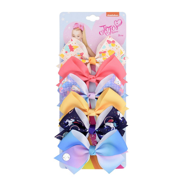 Wholesale Halloween Polyester Fabric Bow Hair Clip Set JDC-HC-Xiane018