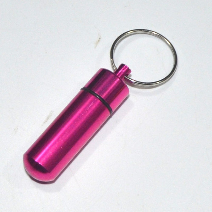 Wholesale Aluminum Alloy Pill Bottle Cartridge Keychain JDC-KC-KB001