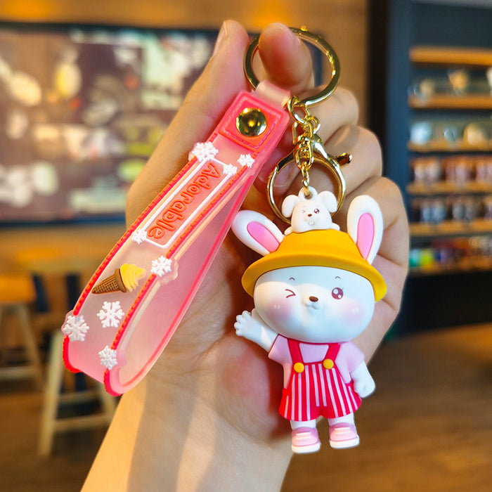 Wholesale Cartoon Doll 3D Rubber Keychain JDC-KC-Tingm070