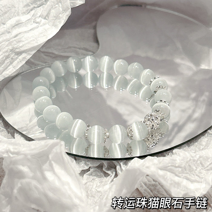 Wholesale Cat's Eye Stone Bracelet Sapphire Light Luxury, Small and Exquisite, High Quality Crystal Bracelet