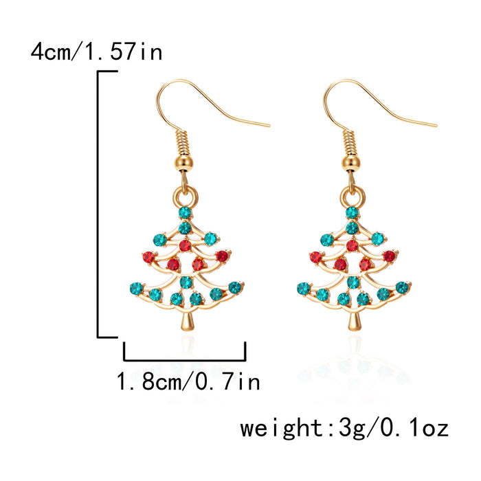 Wholesale  Christmas earrings  Christmas tree earrings