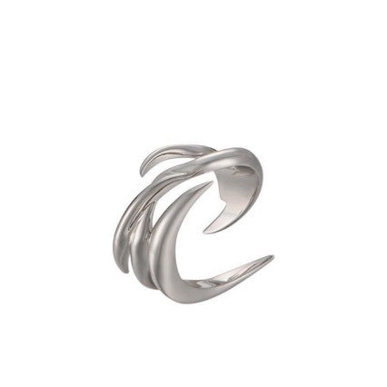 Wholesale Men's ring niche personality irregular design open ring ring