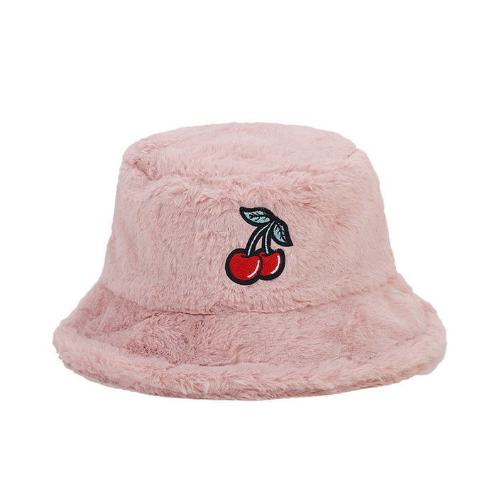Wholesale Cherry Plush Bucket Hat JDC-FH-LvY048