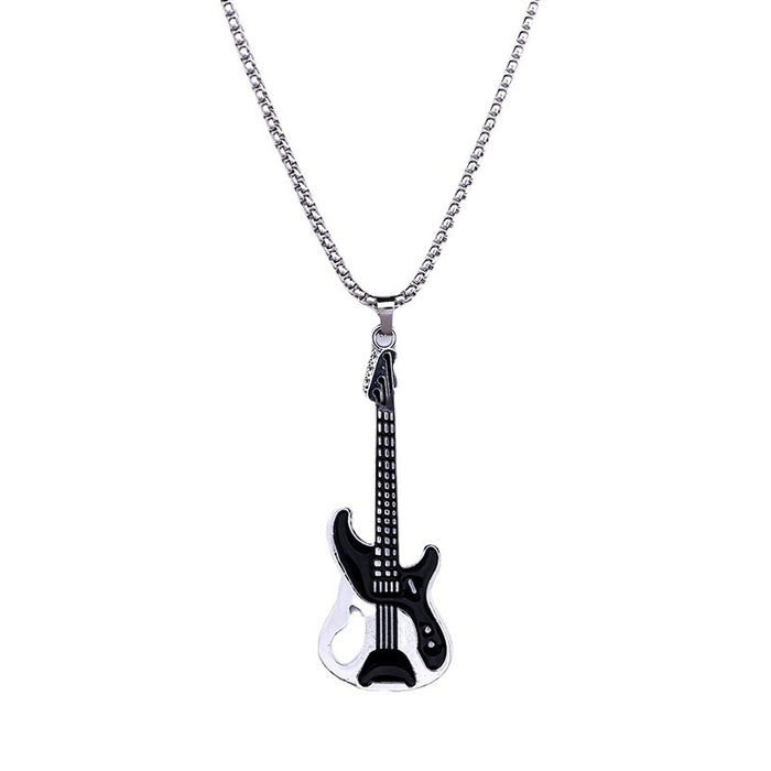 Wholesale Guitar necklace, personalized necklace accessory, sweater chain pendant accessory