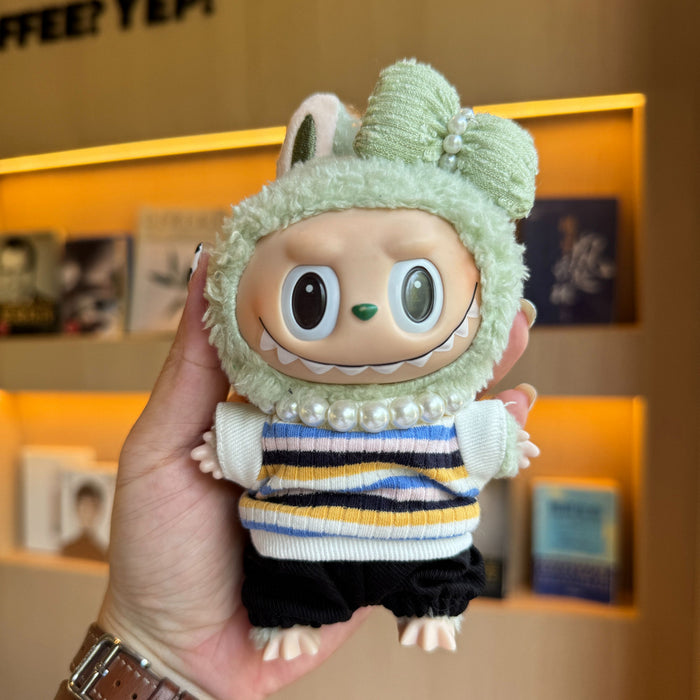 Wholesale Doll Clothes Pearl Necklace Overalls Mini Skirt Doll Clothes