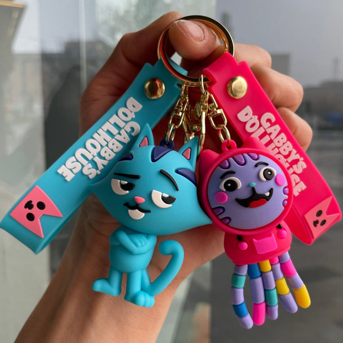 Wholesale House keychain cartoon figurine backpack pendant decoration small gift wholesale