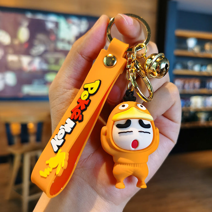 Wholesale Cartoon Silicone Doll Keychain JDC-KC-Tingm296