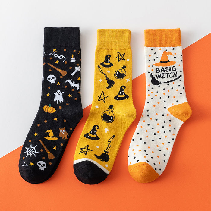Wholesale Socks, long socks, trendy brand, street festival cartoon pattern, middle tube