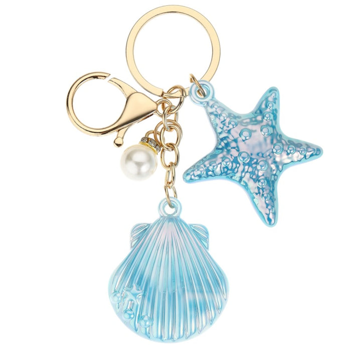 Wholesale Marine Life Watercolor-Style Keychain