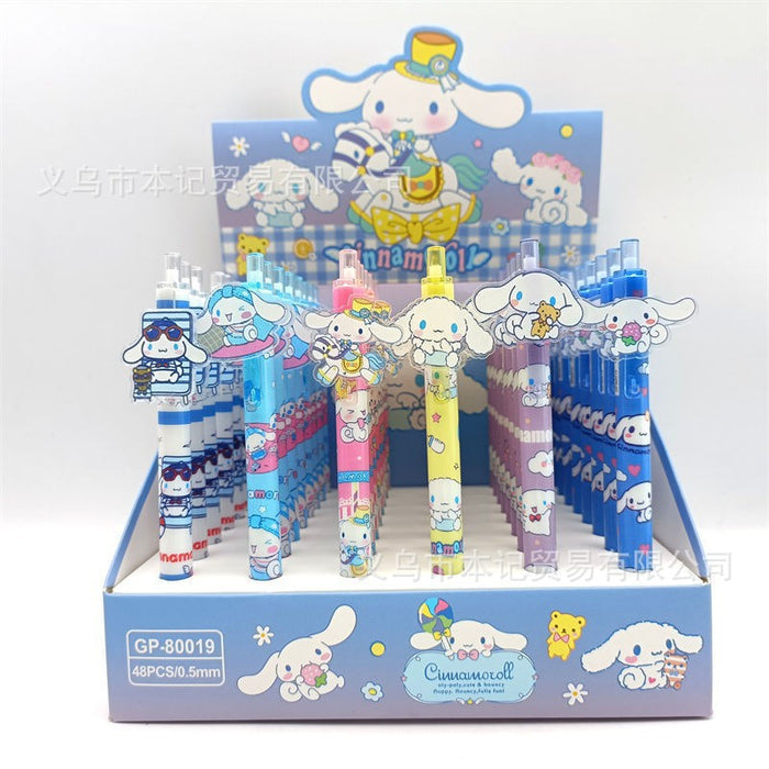 Wholesale 48pcs Cartoon-printed acrylic student push-button pen
