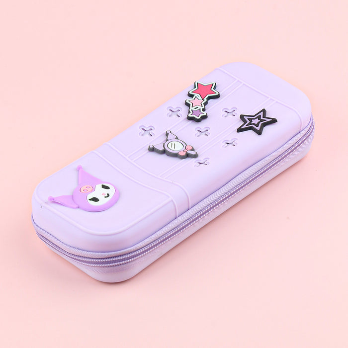 Wholesale Cute Cartoon Silicone Pencil Case DIY Creative Students Stationery Organizer Bag MOQ≥10