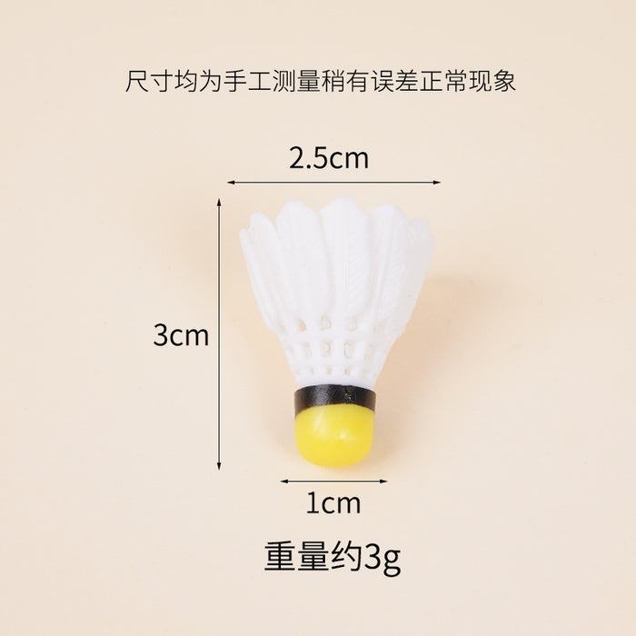 Wholesale Badminton Keychain Pendant PVC Sports DIY Accessory MOQ≥5