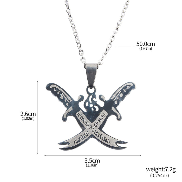 Wholesale Evil Eye Necklace Weapon Model Pendant Pendant