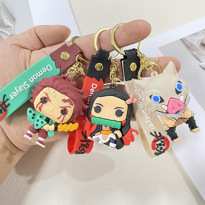 Wholesale Cute Anime Backpack Charm Keychain