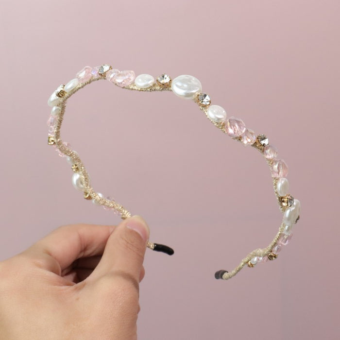 Wholesale Crystal Pearl Headband JDC-HD-ZC016