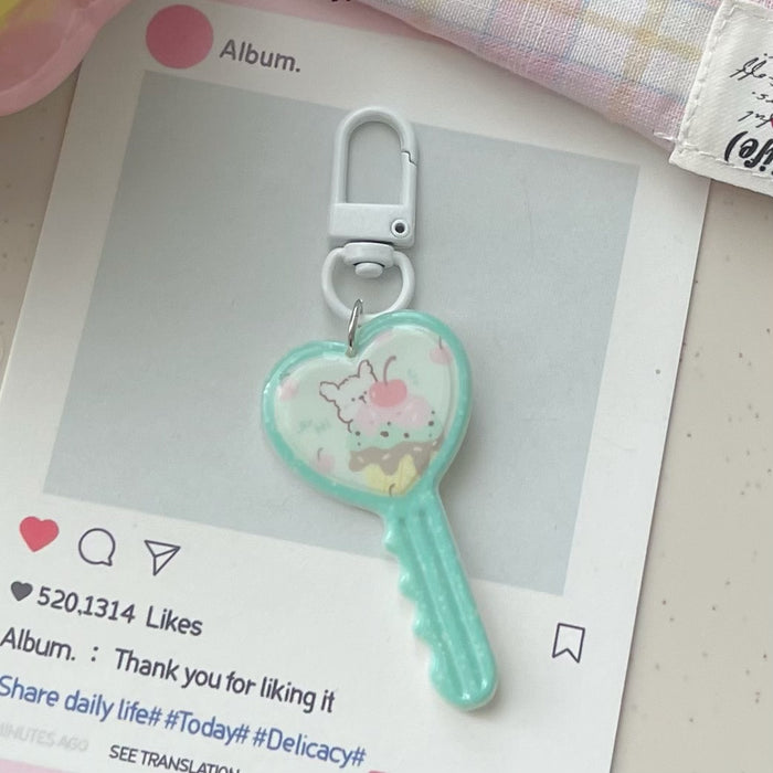 Wholesale Mint Green Cartoon Keychain