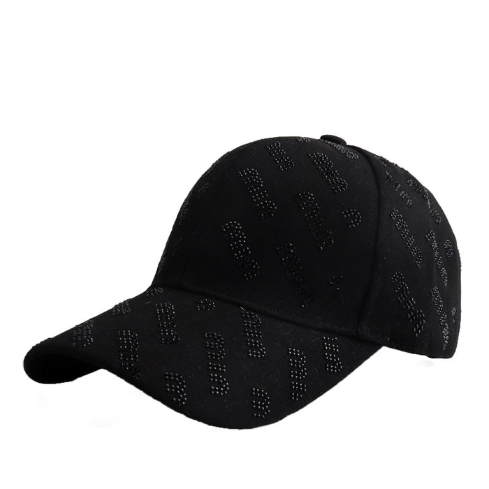 Wholesale Women' s outdoor baseball cap with rhinestone lettering
