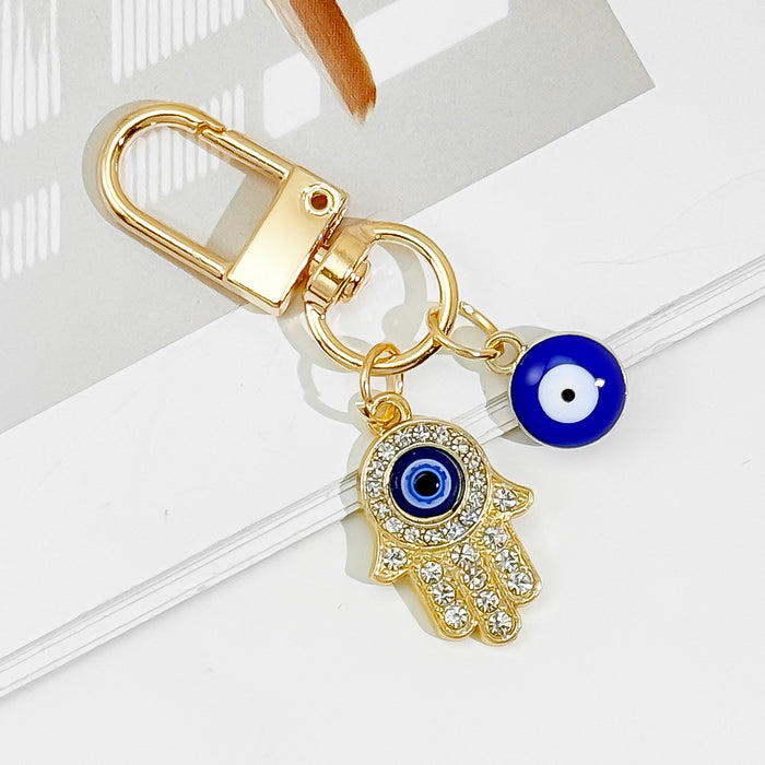 Wholesale Devil Eye Keychain Blue Eyes Oil Dripping Keychain