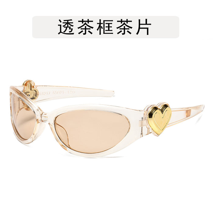 Wholesale Love Sunglasses Millennium Style Peach Heart Spicy Girl Glasses Sunglasses