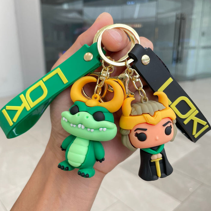 Wholesale Keychain Cartoon Doll Car Keychain Exquisite Soft Plastic Bag Pendant