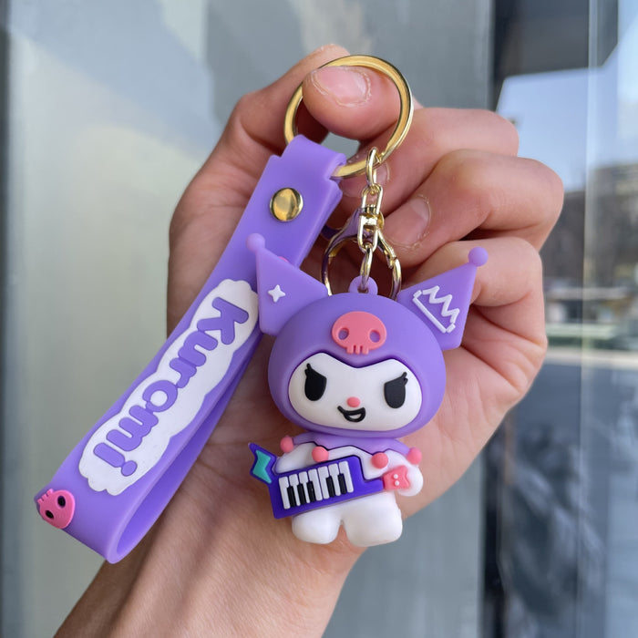 Wholesale Music Keychain Cute Doll Car Keychain Bag Pendant Small Gift