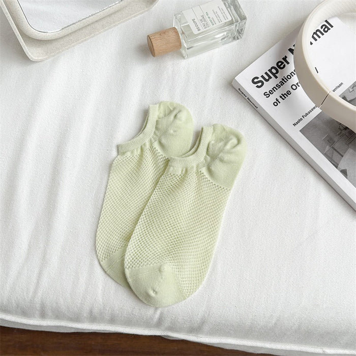 Wholesale Mesh socks, short socks, thin, shallow cut, non slip, non slip, breathable, invisible boat socks