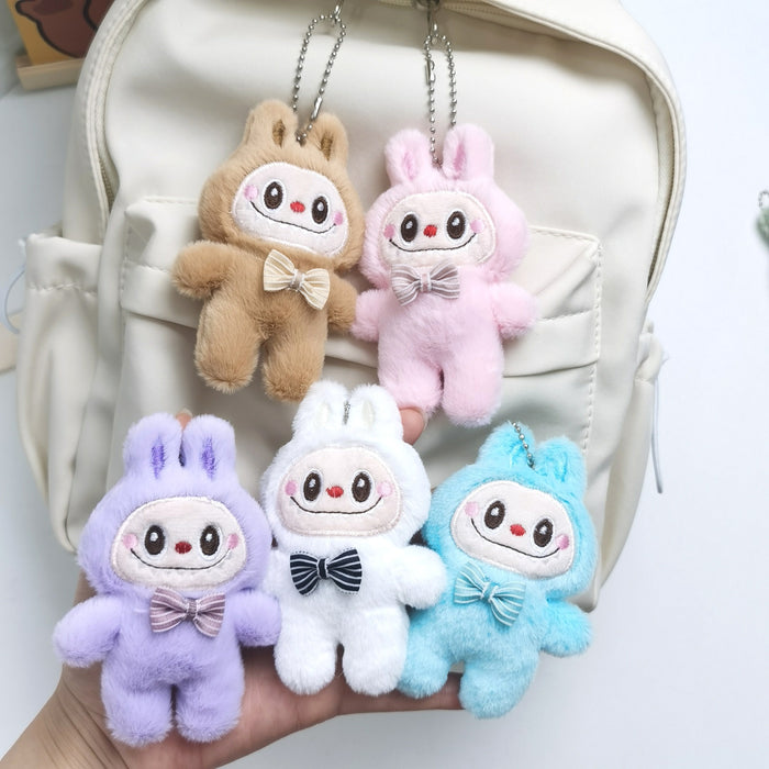 Wholesale Cute Cartoon Doll Squeaky Plush Pendant Keychain Bag Accessories Small Gift