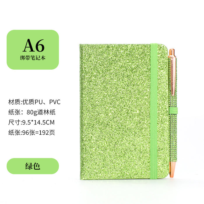 Wholesale Glitter Strap A6 Notebook Colorful Cover Creative Trends