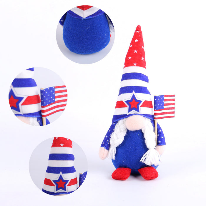 Wholesale Dwarf pointed hat figurine decoration for faceless elderly doll window display