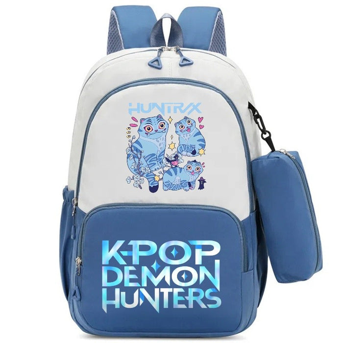 Wholesale Kpop Cartoon Print Two-Piece Backpack Set
