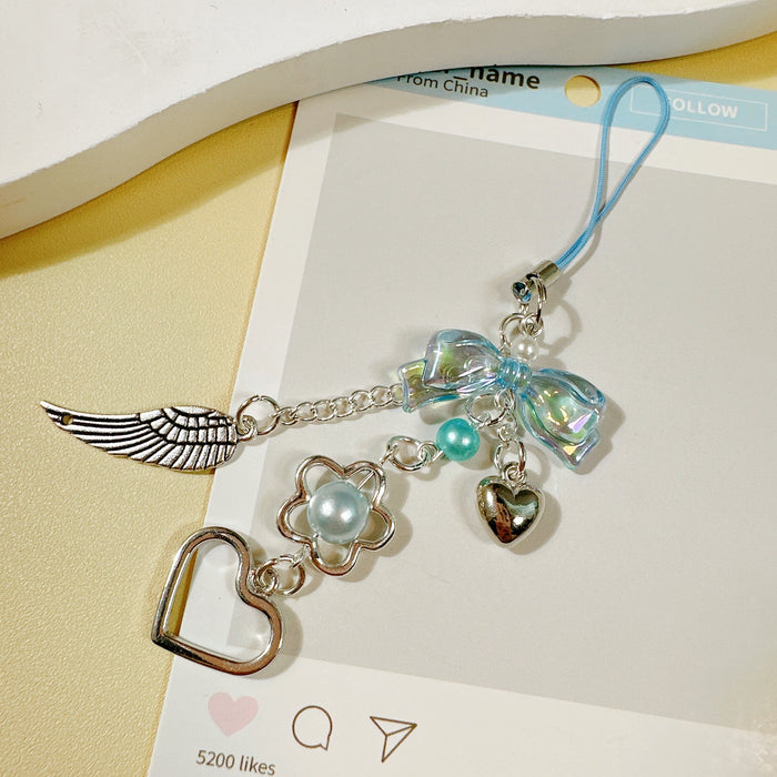 Wholesale Bow, Love, Wings, Pendant, Mobile Phone Chain, Versatile Bag, Gouka Chain
