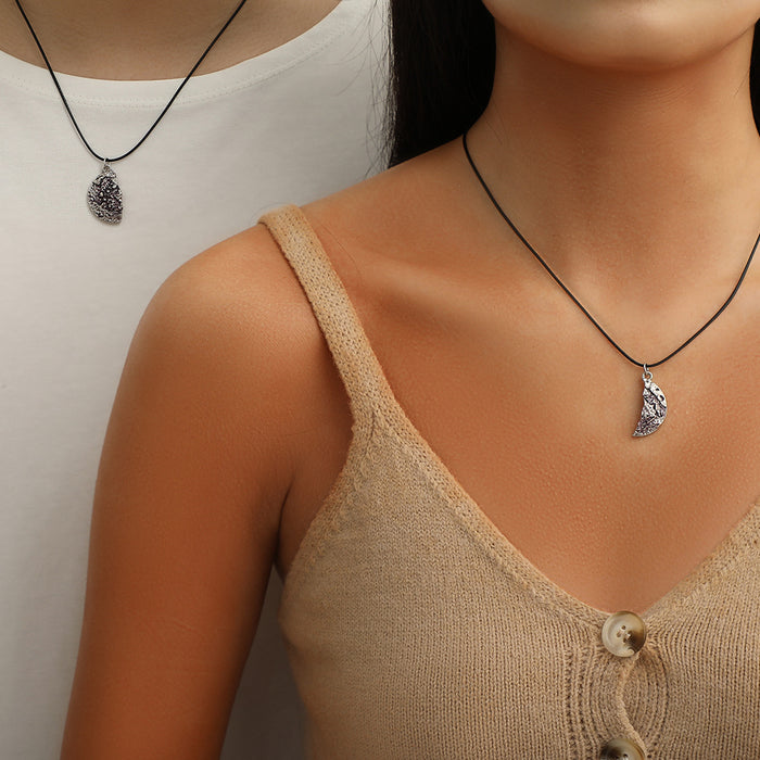 Wholesale Fashion, personality, high-end design, niche, versatile, moon and sun necklace set