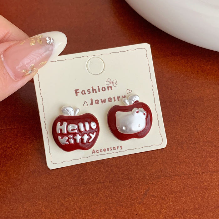 Wholesale Cute Red Earrings Studs Set for Everyday Jewelry Accessory
