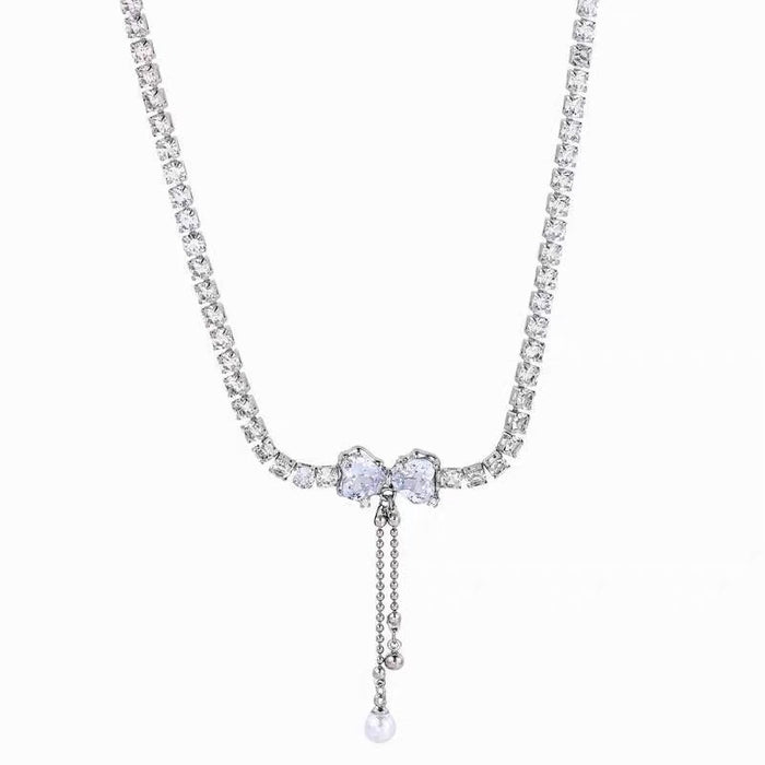 Wholesale Bow Pearl Necklace Necklace Women