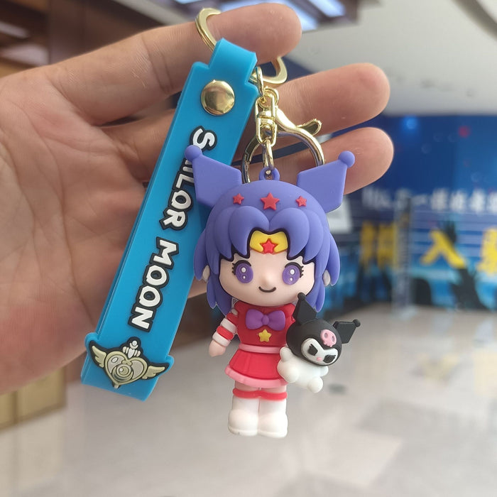 Wholesale Cartoon Silicone Doll Keychain JDC-KC-KuangK045