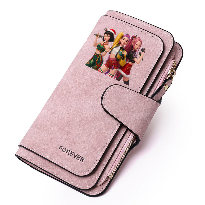 Wholesale PU Kpop Devil Hunter Wallet For Women Cute Multi Function Coin Card Holder Casual Everyday Use